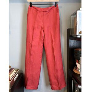 Vintage Talbots Silk Linen Pants (Red) 2P